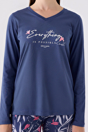 Pierre Cardin Kadın Uzun Kollu Pijama Takımı PC8902-S.MOR