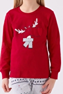 Arnetta Kız Çocuk Uzun Kollu Pijama Takımı AR3052-G.KRMZ