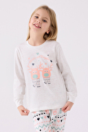 RolyPoly Kız Çocuk Uzun Kollu Pijama Takımı RP3486-G.KRM