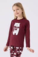 Arnetta Kız Çocuk Uzun Kollu Pijama Takımı AR3107-2.BRD