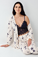 Arnetta Kadın 3'lü Pijama Takımı AR3414-S.KRM