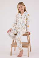Roly Poly Kız Çocuk Gömlek Pijama Takımı RP3711-G.BYZ