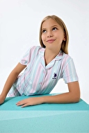 U.S. Polo Assn. Kids Kız Çocuk Pijama Takımı US2534-G.S.YSL