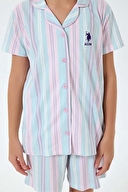 U.S. Polo Assn. Kids Kız Çocuk Pijama Takımı US2534-G.S.YSL
