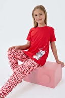 Arnetta Kız Çocuk Pijama Takımı AR3581-2.KRMZ