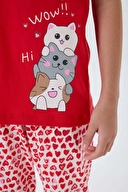 Arnetta Kız Çocuk Pijama Takımı AR3581-G.KRMZ
