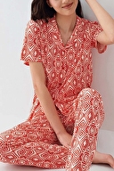 Arnetta Kadın Pijama Takımı AR3613-S.KRMZ