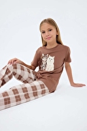 Roly Poly Kız Çocuk Pijama Takımı RP3808-2.KHVRNG
