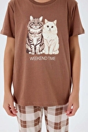 Roly Poly Kız Çocuk Pijama Takımı RP3808-2.KHVRNG