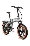 Loop Elektrikli Bisiklet ARMOUR - 20J - Katlanır (FAT Bike) - 7 Vites - H.Disc - Elektrikli - Mat Gri / Gri