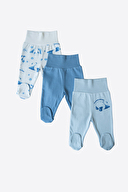 Kitikate Bebek Organik Panda Mood 3'lü Patikli Pantolon S60208