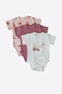 Kitikate Bebek Organik Bunny 3'lü Kısa Kol Body S60225