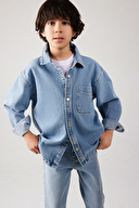 Mavi Erkek Çocuk Kot Gömlek M6210000-86709