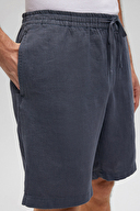 Mavi Erkek Keten Şort M0410103-80932