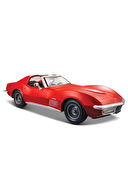 Maisto 1/24 1970 Chevrolet Corvette Model Araba Kırmızı