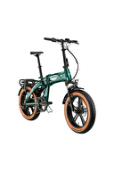 Loop Elektrikli Bisiklet ARMOUR 20J - Katlanır (FAT Bike) - 7 Vites - H.Disc - Elektrikli - Yeşil-Gri