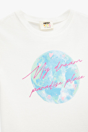 Koton Kız Çocuk Tişört 5SKG10073AK