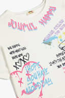 Koton Kız Çocuk Tişört 5SKG10063AK