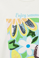 Koton Kız Çocuk Tişört 5SKG10140AK