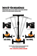 Lamborghini Sarı Scooter Işıklı Tekerlek LB2005