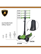 Lamborghini Yeşil Scooter Işıklı Tekerlek LB2005