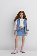 Mavi Kız Çocuk Kot Etek M7310000-89486