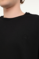 Lumberjack Erkek Sweatshirt BASIC SN75 SİYAH