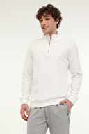 Lumberjack Erkek Sweatshirt BS47 HZIP SW EKRU