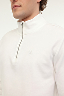 Lumberjack Erkek Sweatshirt BS47 HZIP SW EKRU