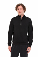 Lumberjack Erkek Sweatshirt BS47 HZIP SW SIYAH