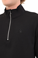 Lumberjack Erkek Sweatshirt BS47 HZIP SW SIYAH