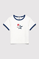 Mavi Kız Çocuk Tişört M7610345-70057