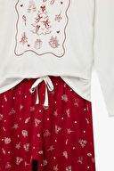 Koton Kadın Pijama Takımı 6WLK40179MK.KRMZ