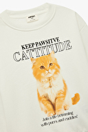 Koton Kız Çocuk Sweat 6WKG10364AK