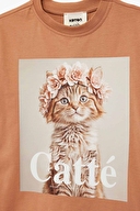 Koton Kız Çocuk Tişört 6SKG10055AK