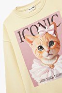 Koton Kız Çocuk Sweat 6WKG10589AK