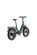 Loop Elektrikli Bisiklet COASTER - 20 Jant " - Katlanır (FAT Bike) - 7 Vites - Elektrikli - Yeşil-Gri