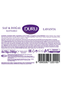 Duru Güzellik Sabunu Saf&Doğal 4x70 g Lavanta