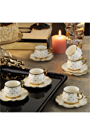 Ar Yıldız Hena Türk Kahve Fincan Takımı 6 Kişilik