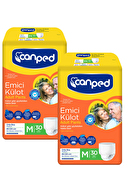 Canped Emici Külot 30x2'li Koli (Beyaz Paketlerle Gelecektir, Ürün İçeriği Renkli İle Aynıdır.)