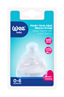 Wee Baby Biberon Emzik Geniş Ağiz Kiraz Uç No :1 Askili 828
