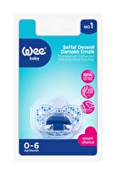 Wee Baby Şeffaf Desenli Damaklı Emzik No:1
