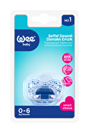 Wee Baby Şeffaf Desenli Damaklı Emzik No:1