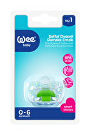 Wee Baby Şeffaf Desenli Damaklı Emzik No:1