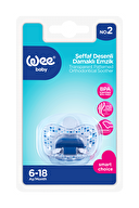 Wee Baby Şeffaf Desenli Damaklı Emzik No:2