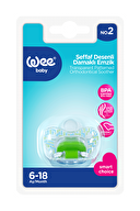 Wee Baby Şeffaf Desenli Damaklı Emzik No:2