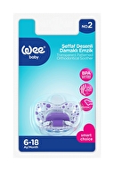 Wee Baby Şeffaf Desenli Damaklı Emzik No:2