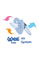 Wee Baby Şeffaf Desenli Damaklı Emzik No:2