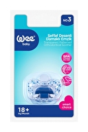 Wee Baby Şeffaf Desenli Damaklı Emzik No:3