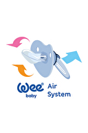 Wee Baby Şeffaf Desenli Damaklı Emzik No:3